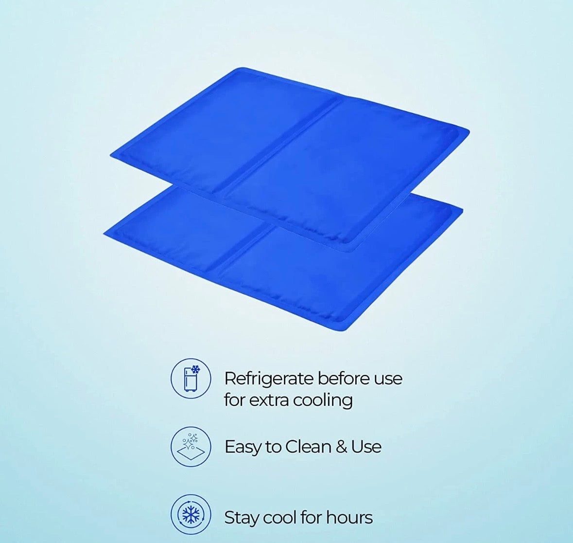 2 X Magic Cool Cooling Gel Pad
Pillow Cooling Mat Laptop Cushion
Yoga Pet Bed UK