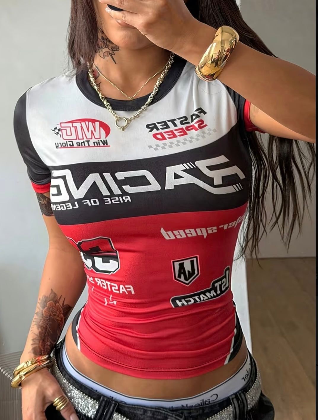 Women's Hot Street Style Racing t-Shirt